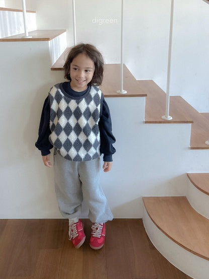 【予約】Argyle Vest  /  digreen(S-XXL)