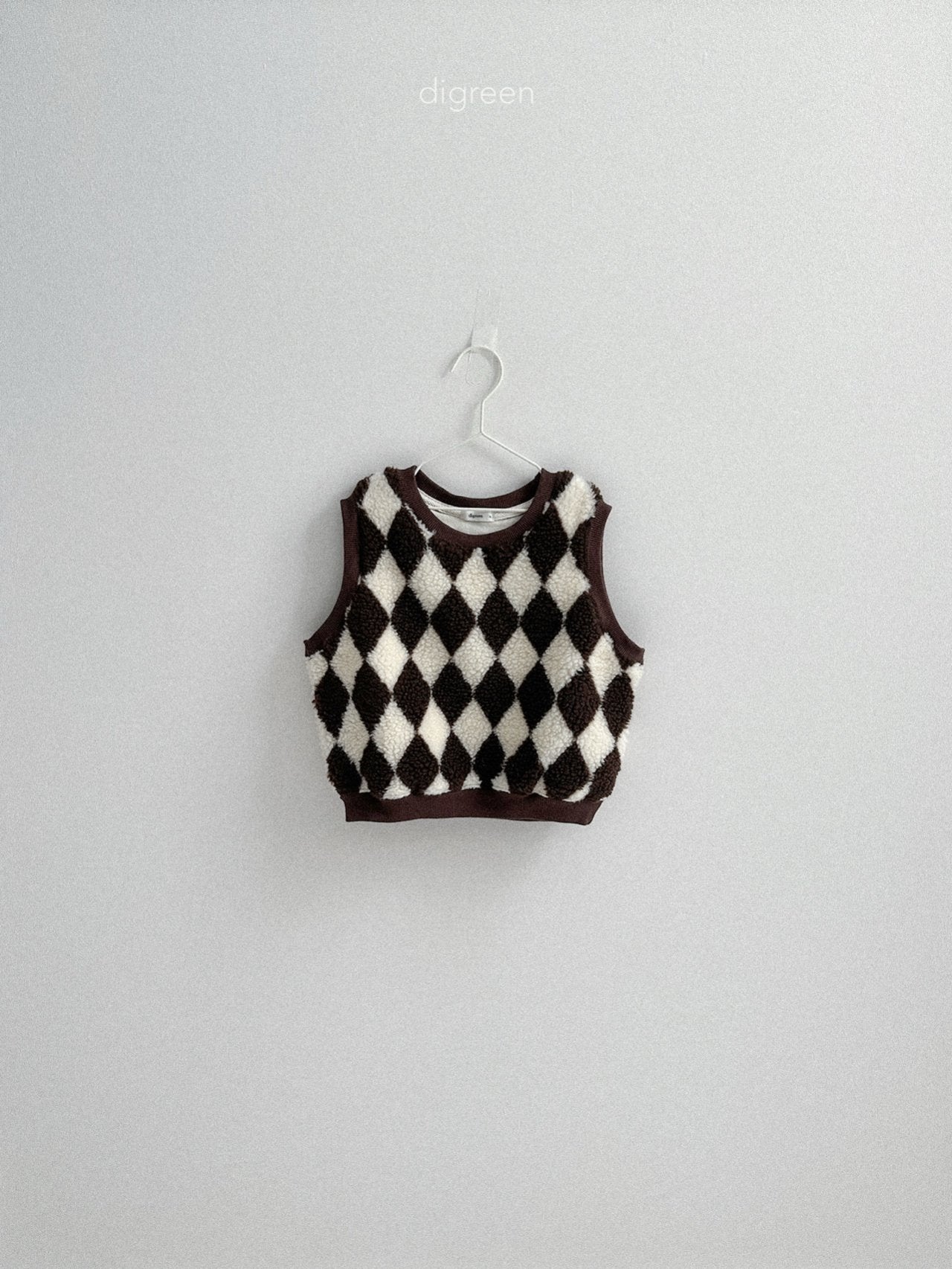 【予約】Argyle Vest  /  digreen(S-XXL)