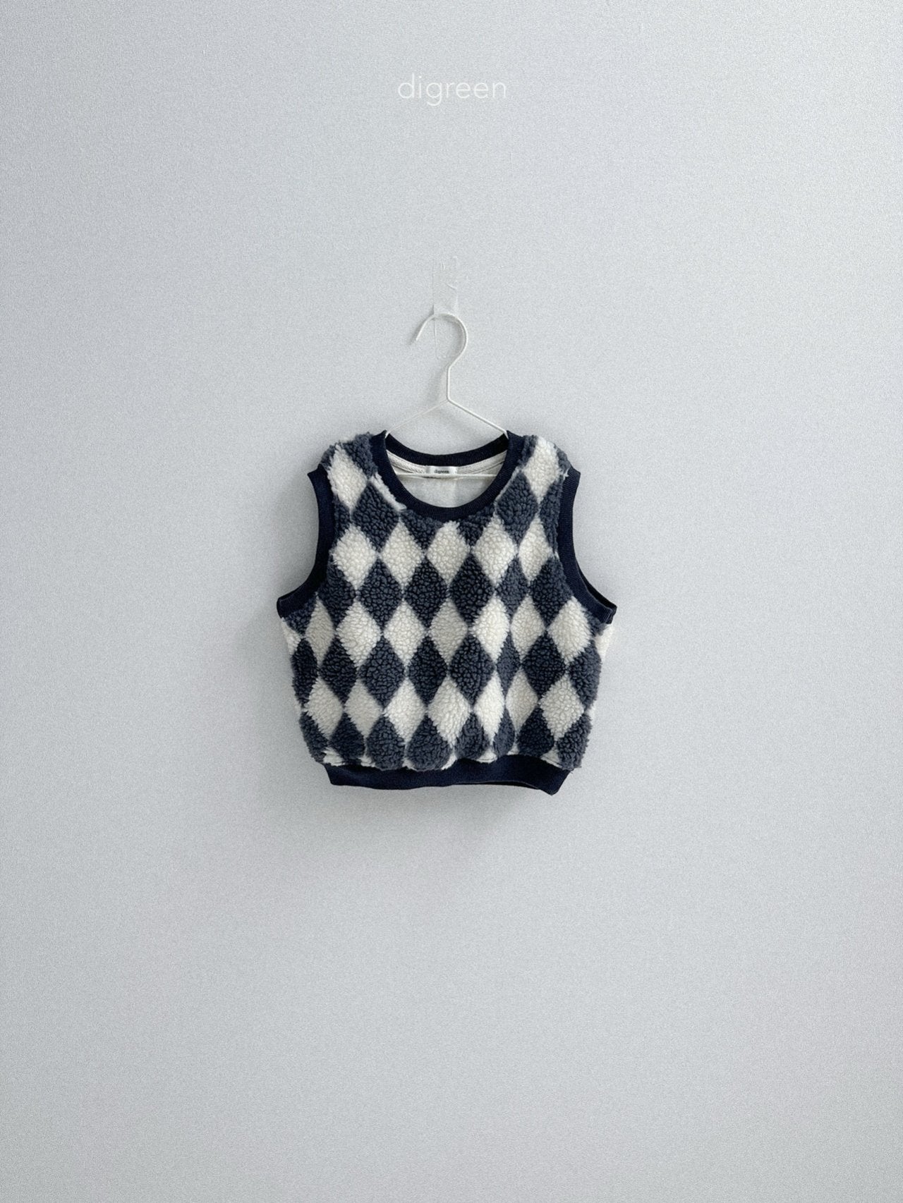 【予約】Argyle Vest  /  digreen(S-XXL)