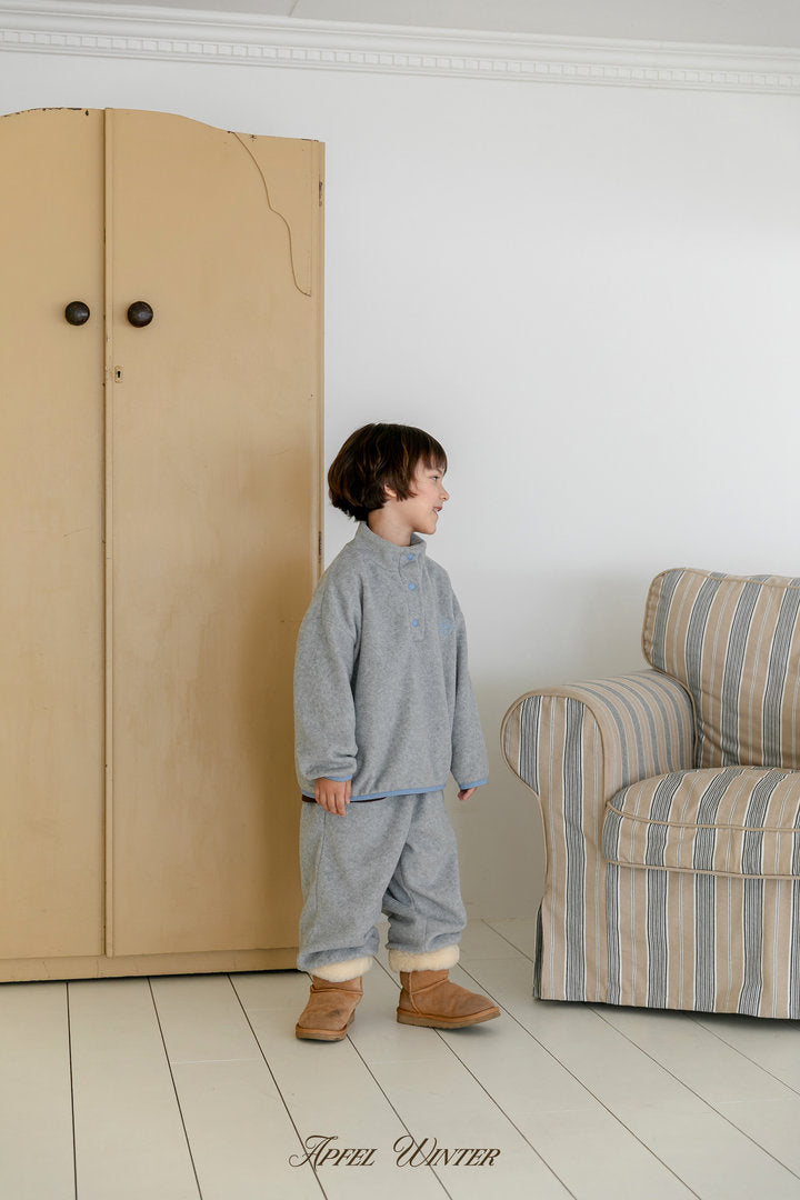 【予約】soft fleece anorak / apfel (S-JL) 달콤솜