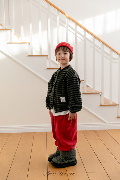 【予約】popo line cardigan  / apfel (S-2XL)