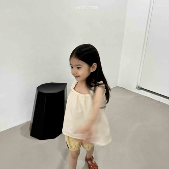【予約】Shirring sleeveless  / andbutter(S-JM)