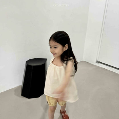 【予約】Shirring sleeveless  / andbutter(S-JM)