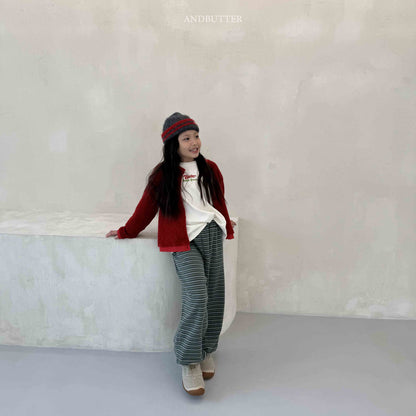 【予約】Mellow Stripe Jogger   /  andbutter (S-JM)