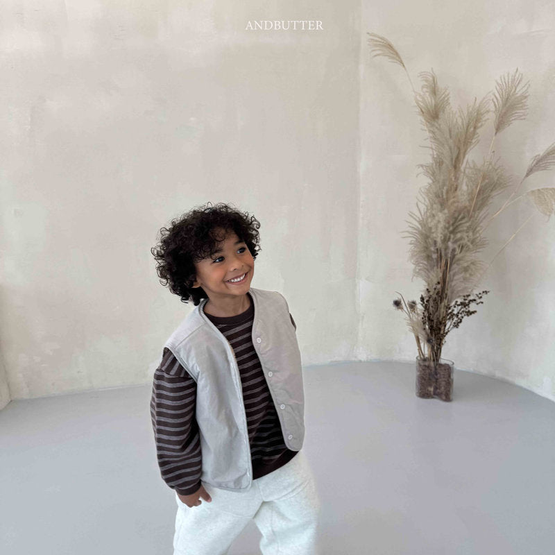 【予約】Reversible ST Dumble Vest  /  andbutter (S-JM)