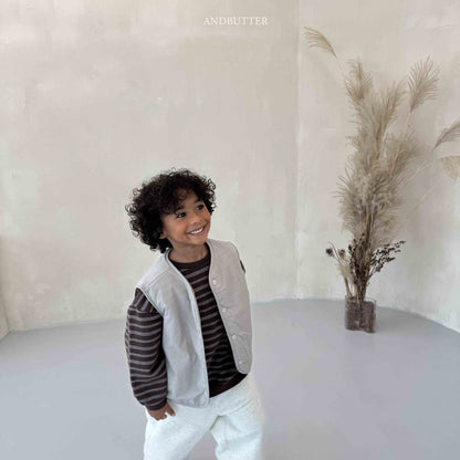 【予約】Reversible ST Dumble Vest  /  andbutter (S-JM)