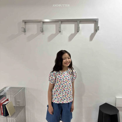 【予約】Eyelet puff T / andbutter(S-JM)