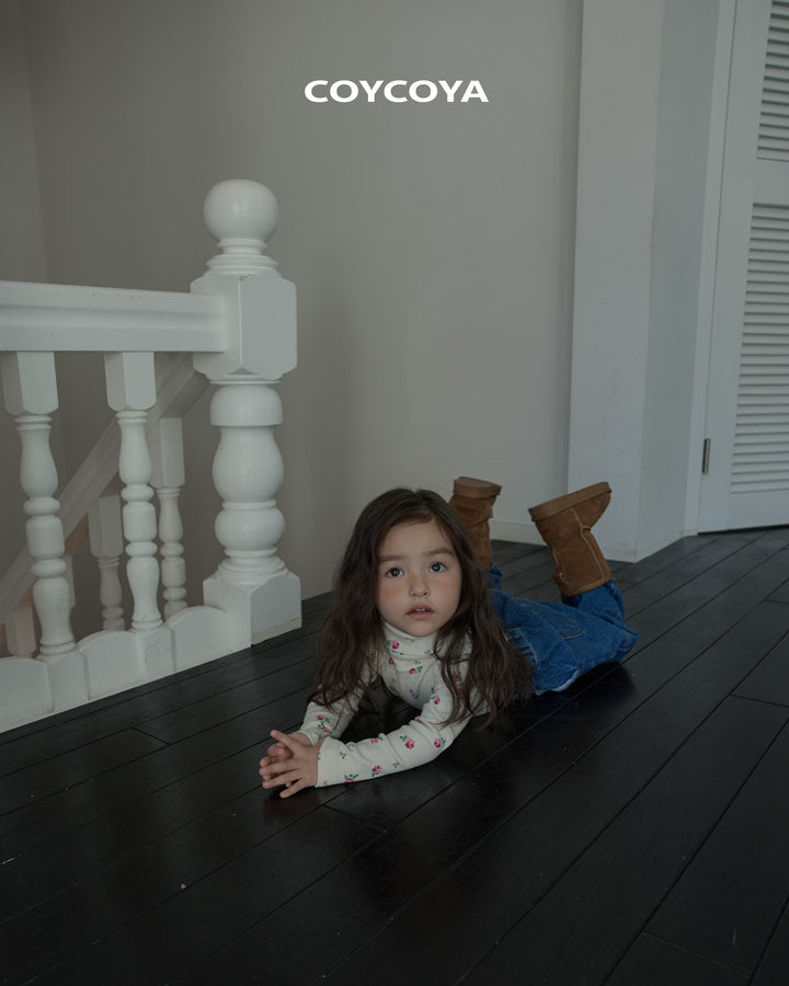 【予約】roze fleece polo T  / coycoya (XS-XL)