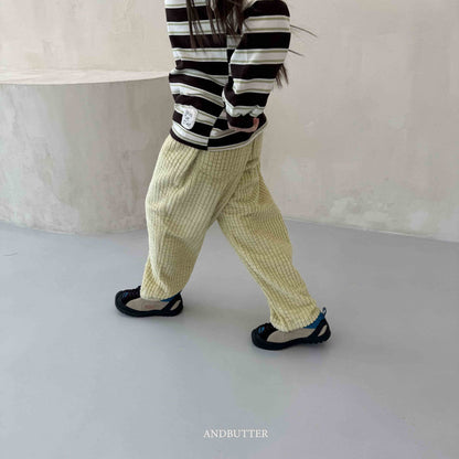 【予約】Puffy Corduroy Pants  /  andbutter (S-JM)