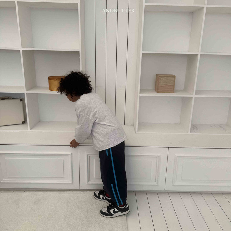 【予約】ダブルラインパンツ / andbutter(S-JM)투라인 절개