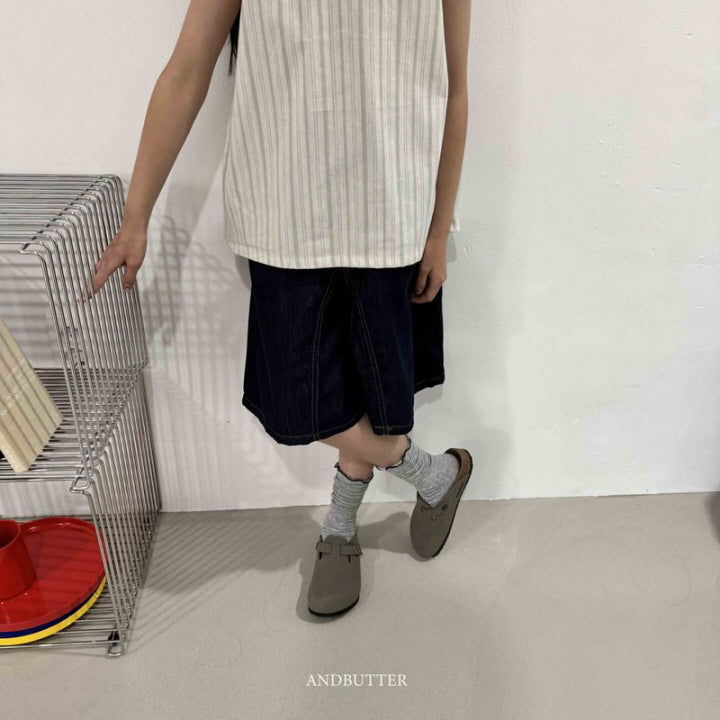 【予約】Non-faded Bermuda Pants / andbutter(S-JM)