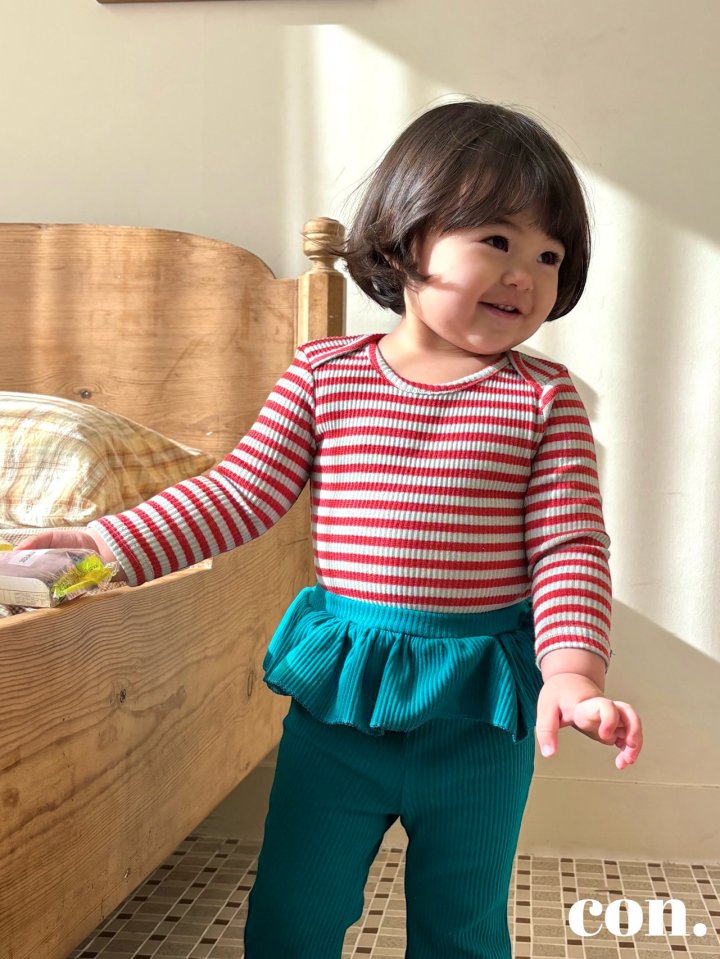 【予約】カラーリブTシャツ / con. (XXS-M)