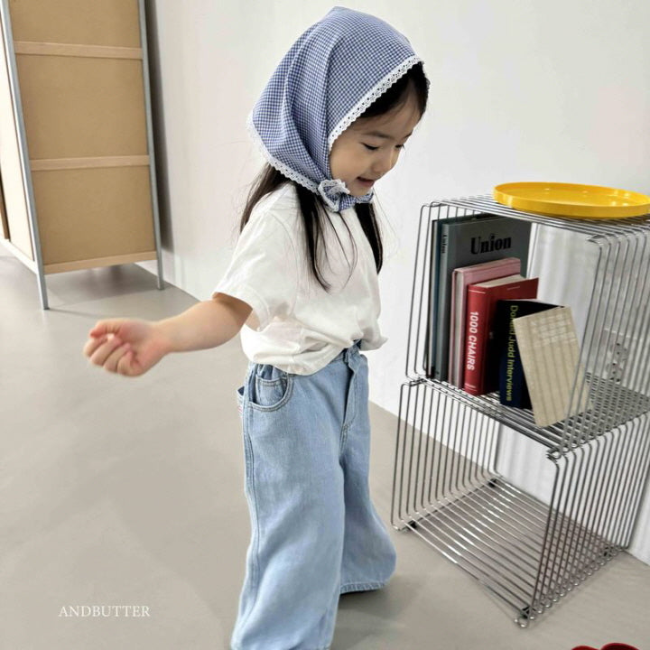 【予約】Button Denim Pants  / andbutter(S-JM)