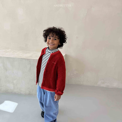 【予約】Creamy Cardigan  /  andbutter (S-JM)