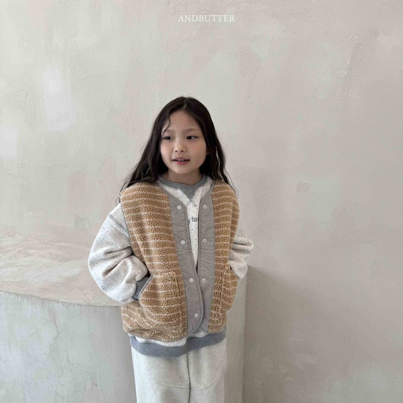 【予約】Reversible ST Dumble Vest  /  andbutter (S-JM)