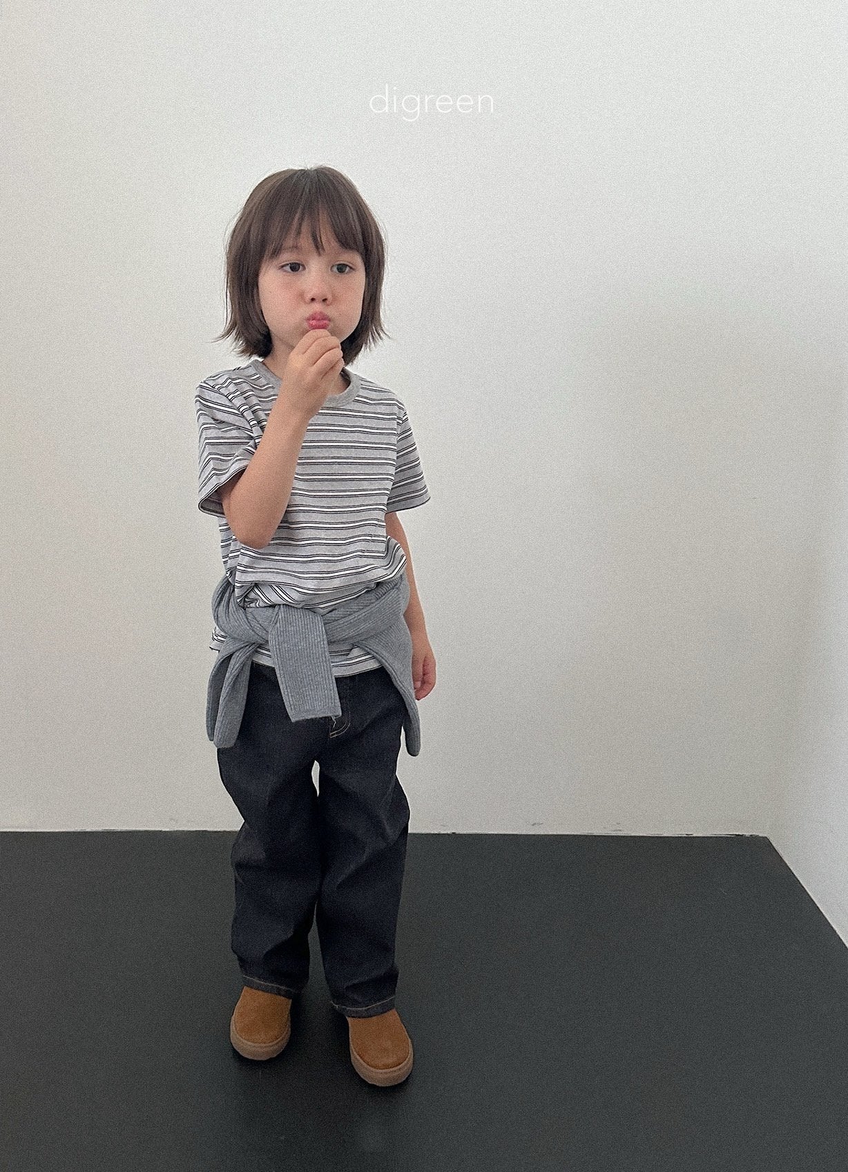 【予約】scone denim pants / digreen(S-XXL)