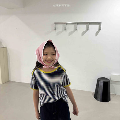 【予約】Boat neck mix T / andbutter(S-JM)