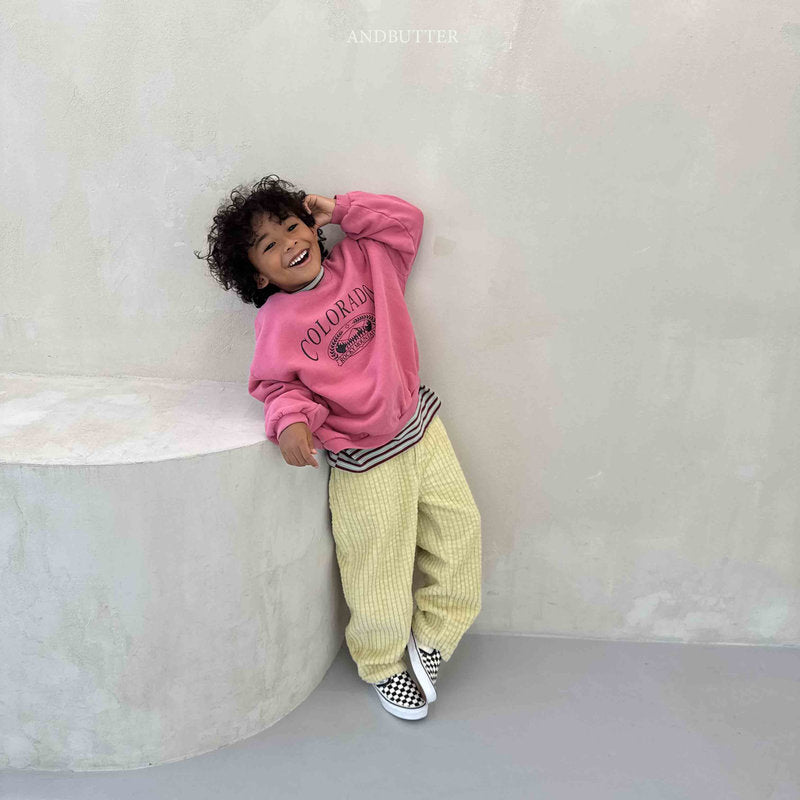 【予約】Puffy Corduroy Pants  /  andbutter (S-JM)