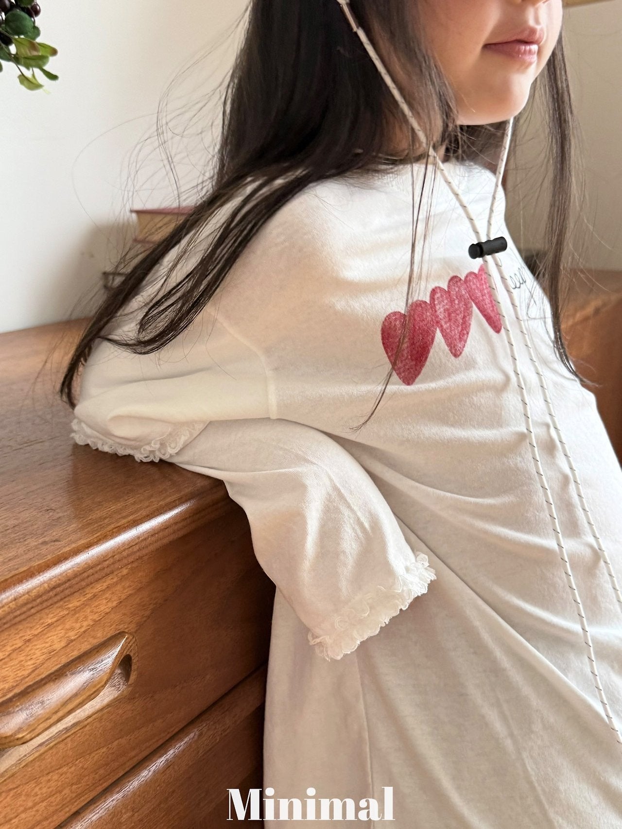 【予約】deep heart lace T / minimal (S-JM）
