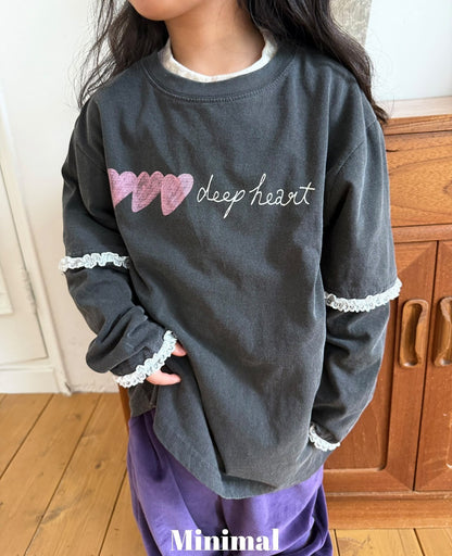 【予約】deep heart lace T / minimal (S-JM）