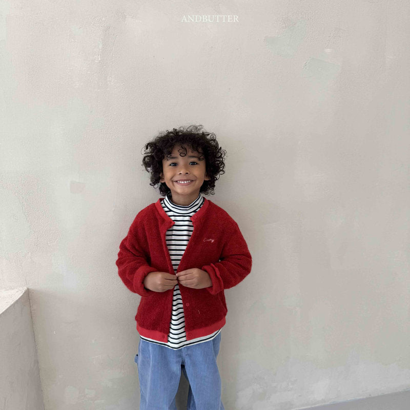 【予約】Creamy Cardigan  /  andbutter (S-JM)