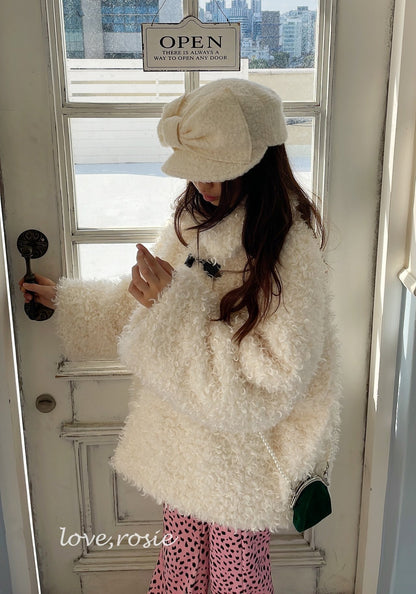 【予約】poodle coat  /  love rosie (L-3XL)