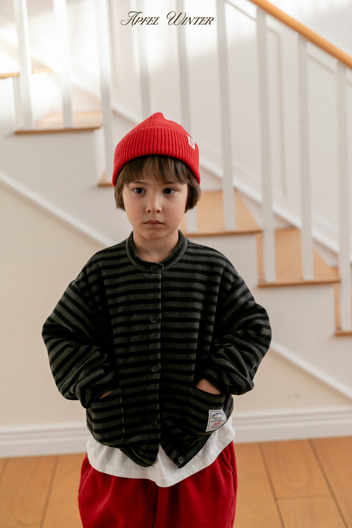 【予約】popo line cardigan  / apfel (S-2XL)