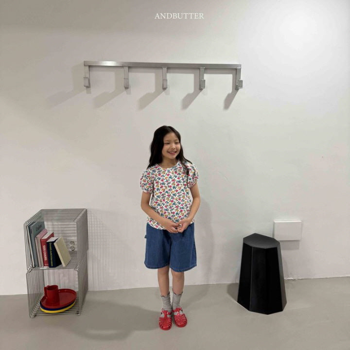 【予約】Eyelet puff T / andbutter(S-JM)