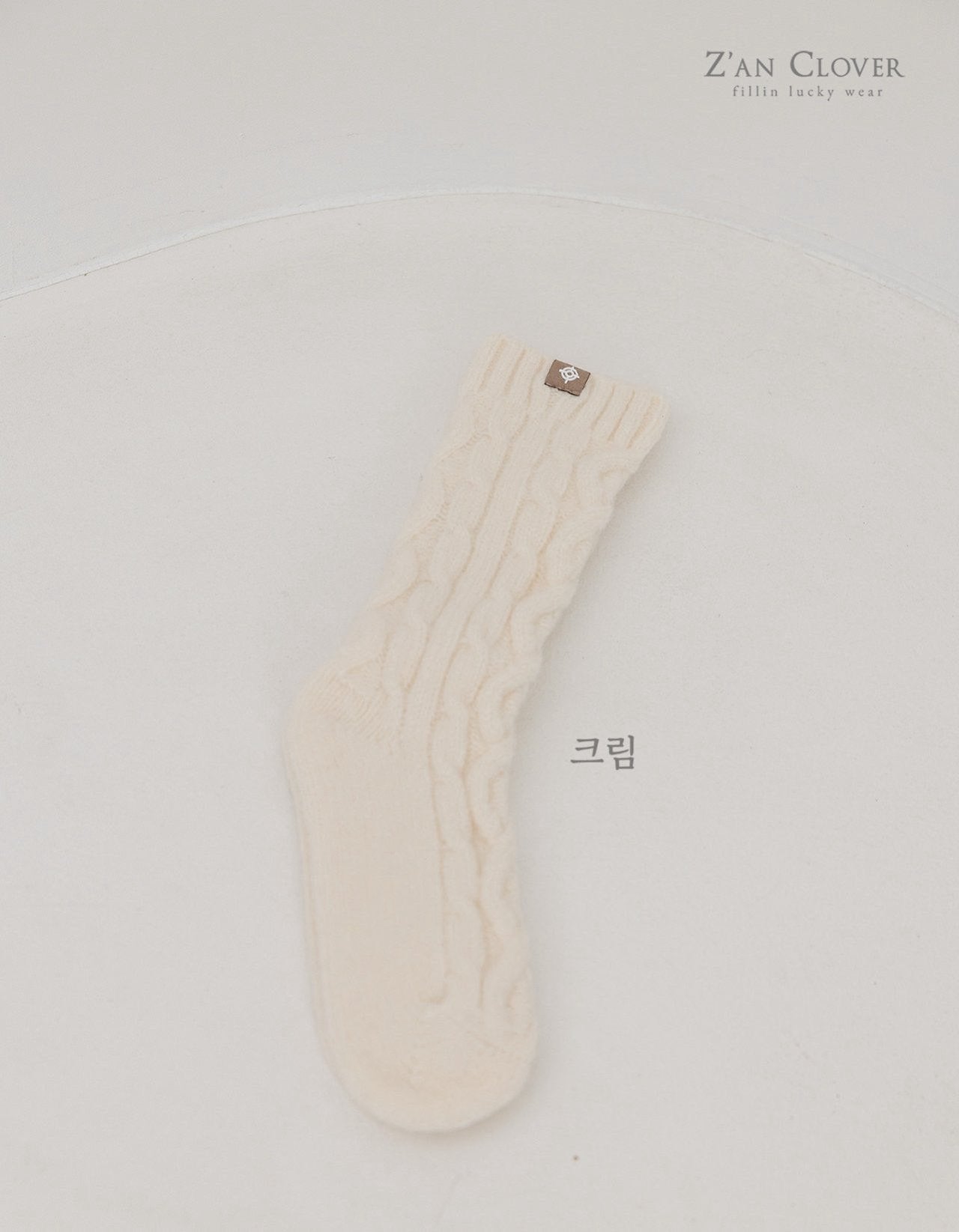 【予約】twist knit socks  /  zanclover