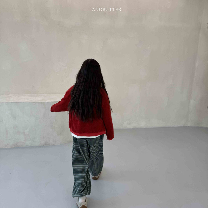 【予約】Mellow Stripe Jogger   /  andbutter (S-JM)