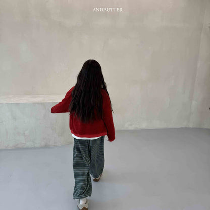 【予約】Mellow Stripe Jogger   /  andbutter (S-JM)