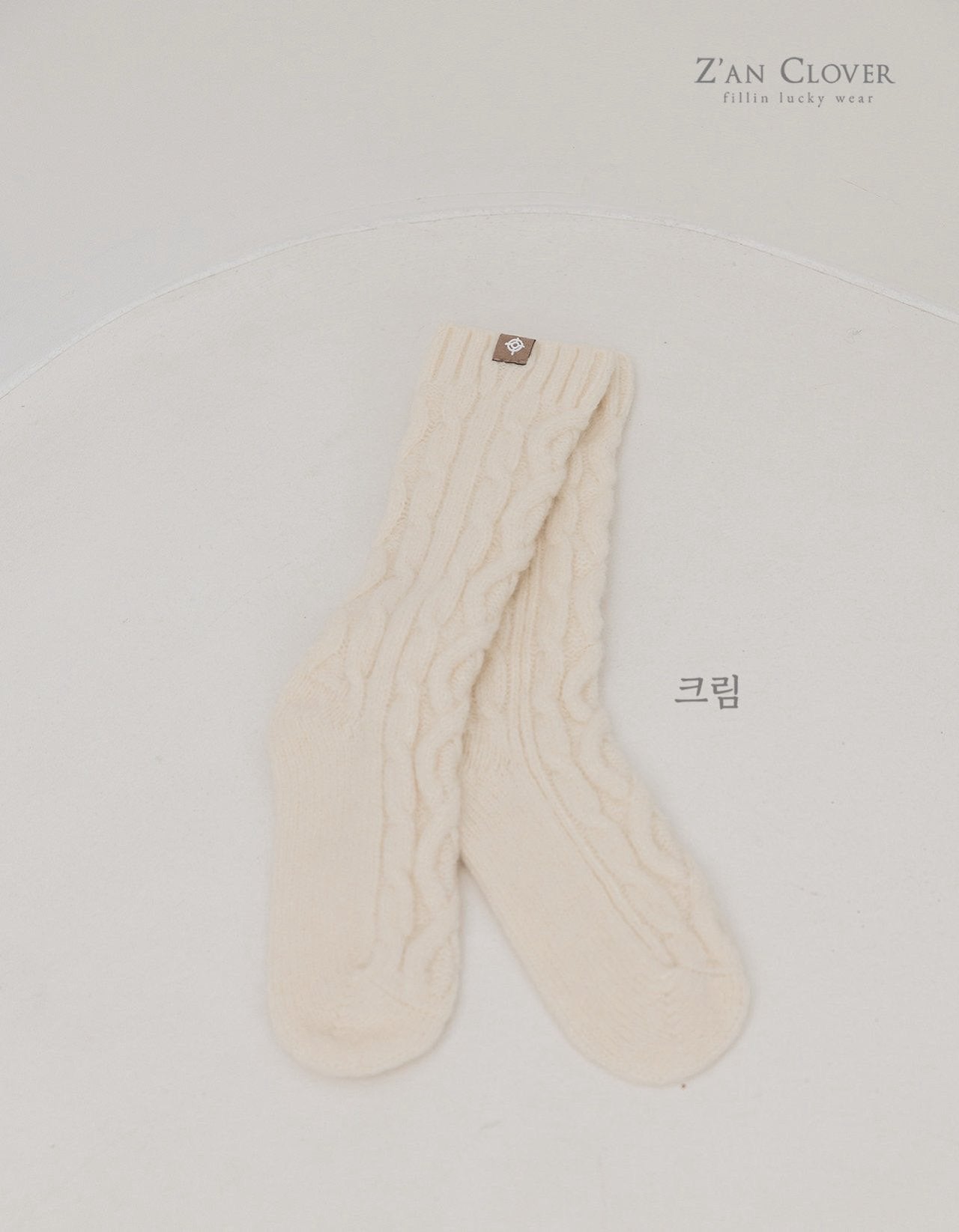 【予約】twist knit socks  /  zanclover