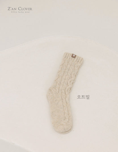 【予約】twist knit socks  /  zanclover