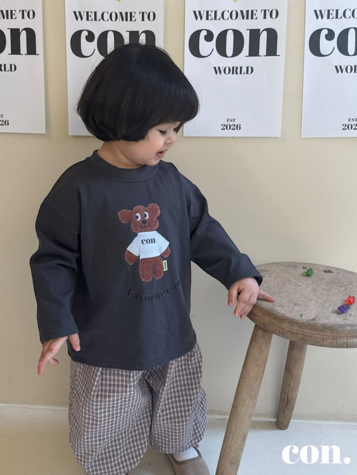 【予約】ベアTシャツ / con. (XXS-M)