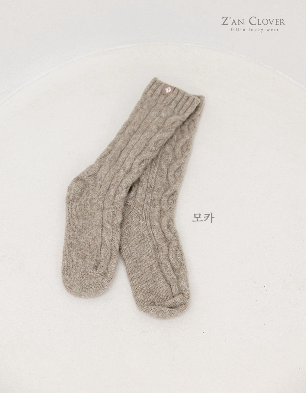 【予約】twist knit socks  /  zanclover