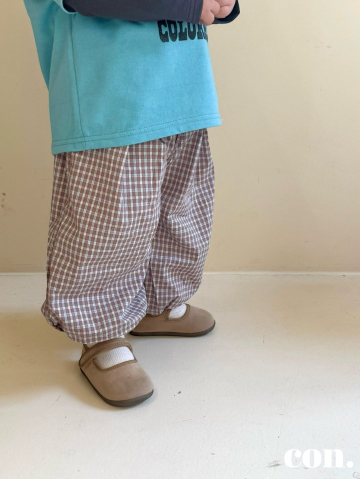 【予約】チェックパンプキンパンツ / con. (XXS-M)