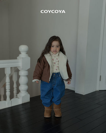 【予約】roze fleece polo T  / coycoya (XS-XL)