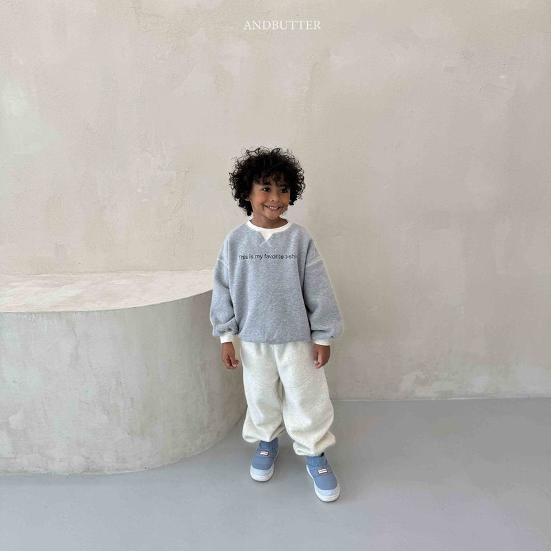 【予約】Fleece  Line Jogger Pants / andbutter(S-JM)