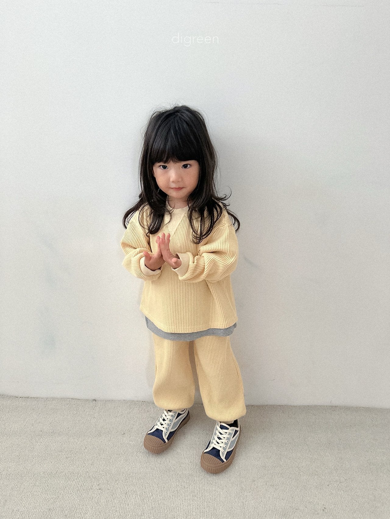 【予約】flat waffle pant / digreen(S-XXL)