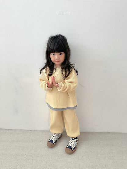 【予約】flat waffle pant / digreen(S-XXL)