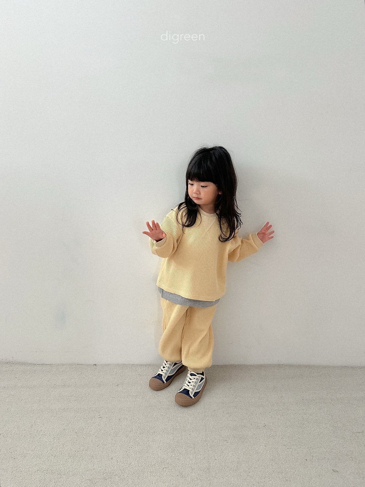 【予約】flat waffle pant / digreen(S-XXL)