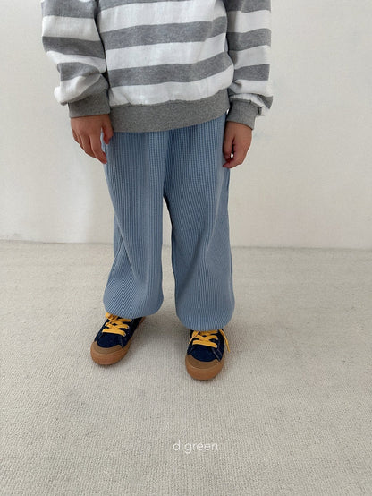 【予約】flat waffle pant / digreen(S-XXL)
