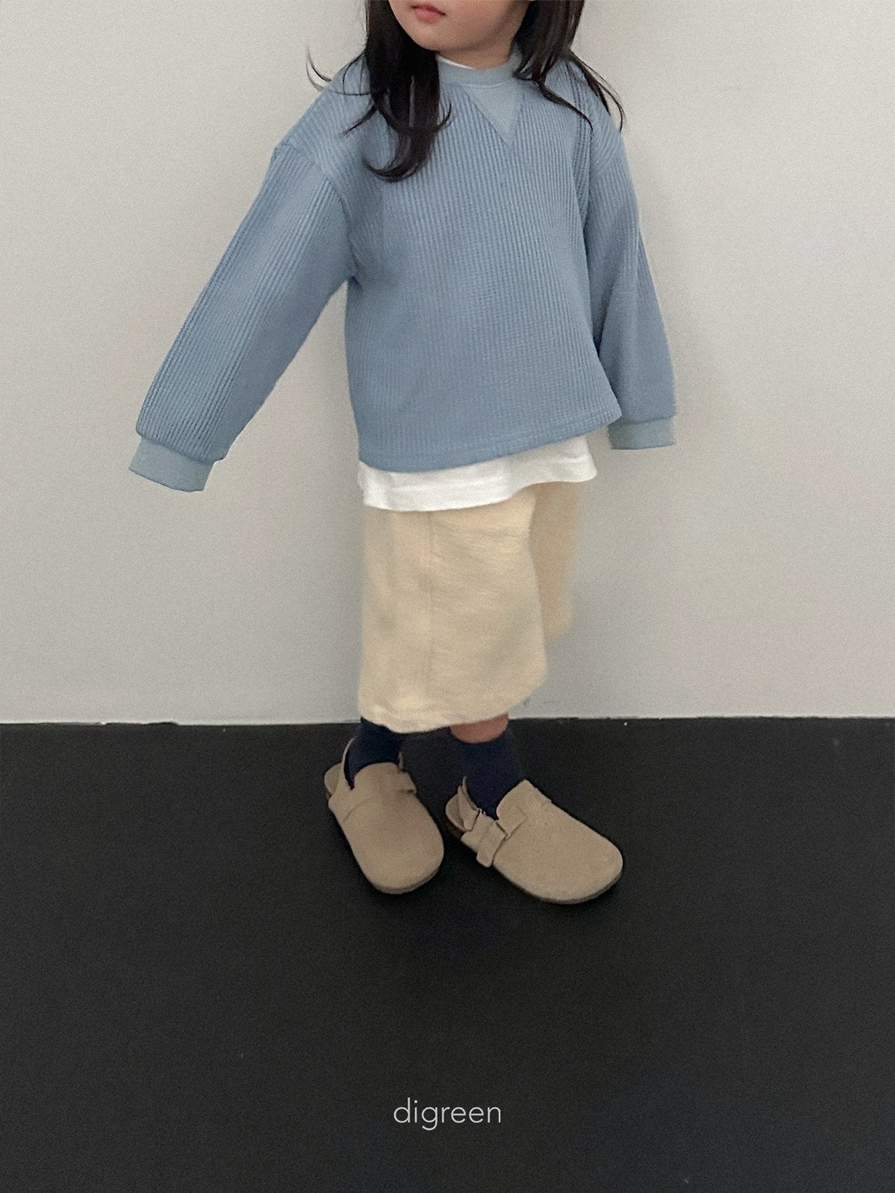 【予約】flat waffle mtm/ digreen(S-XXL)