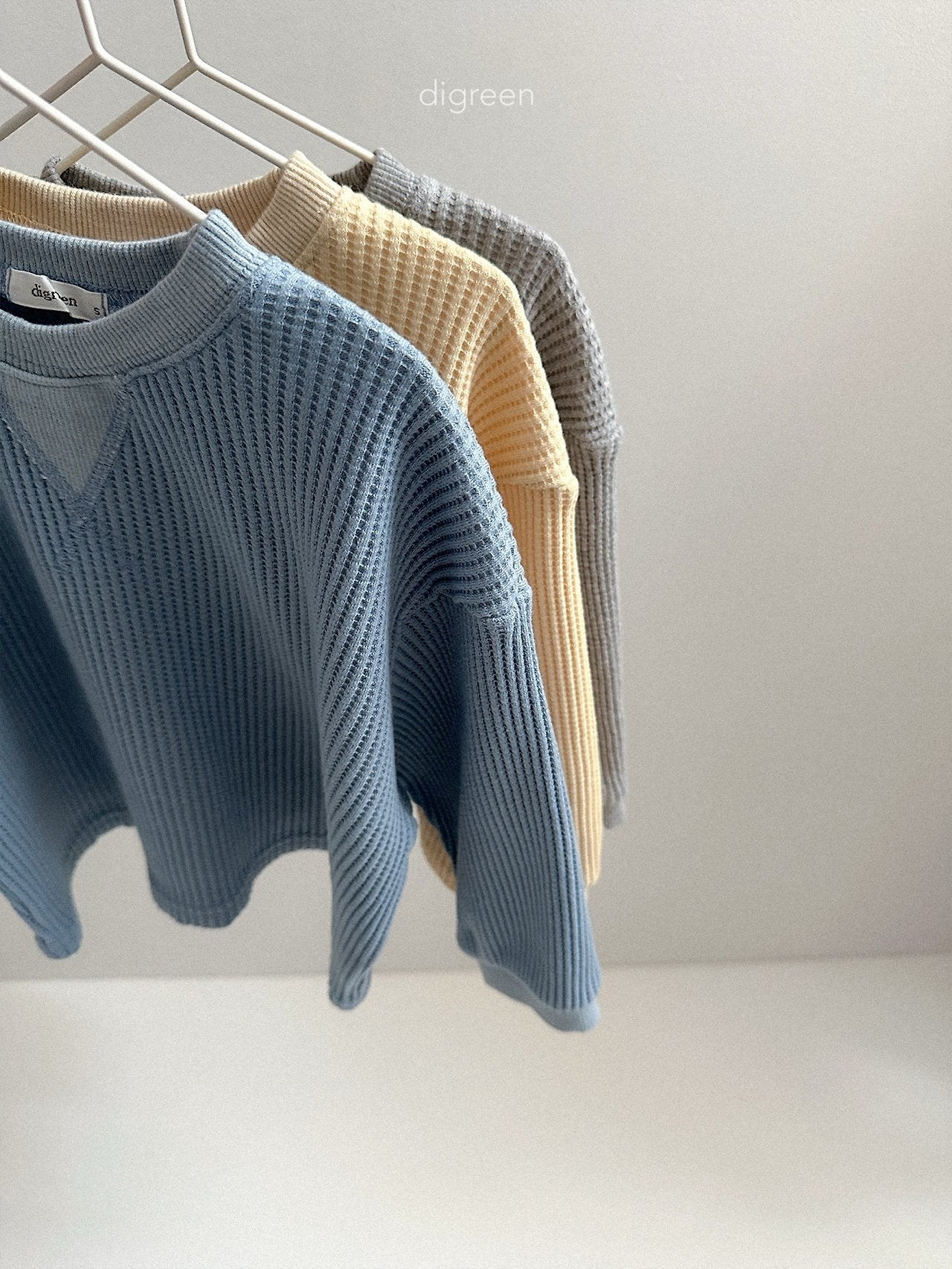 【予約】flat waffle mtm/ digreen(S-XXL)
