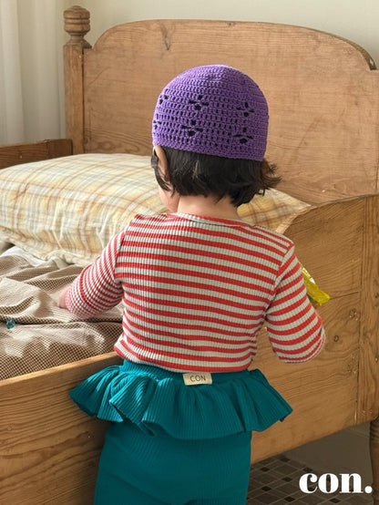 【予約】カラーリブTシャツ / con. (XXS-M)