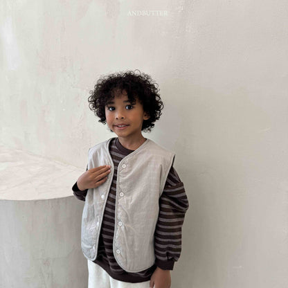 【予約】Reversible ST Dumble Vest  /  andbutter (S-JM)
