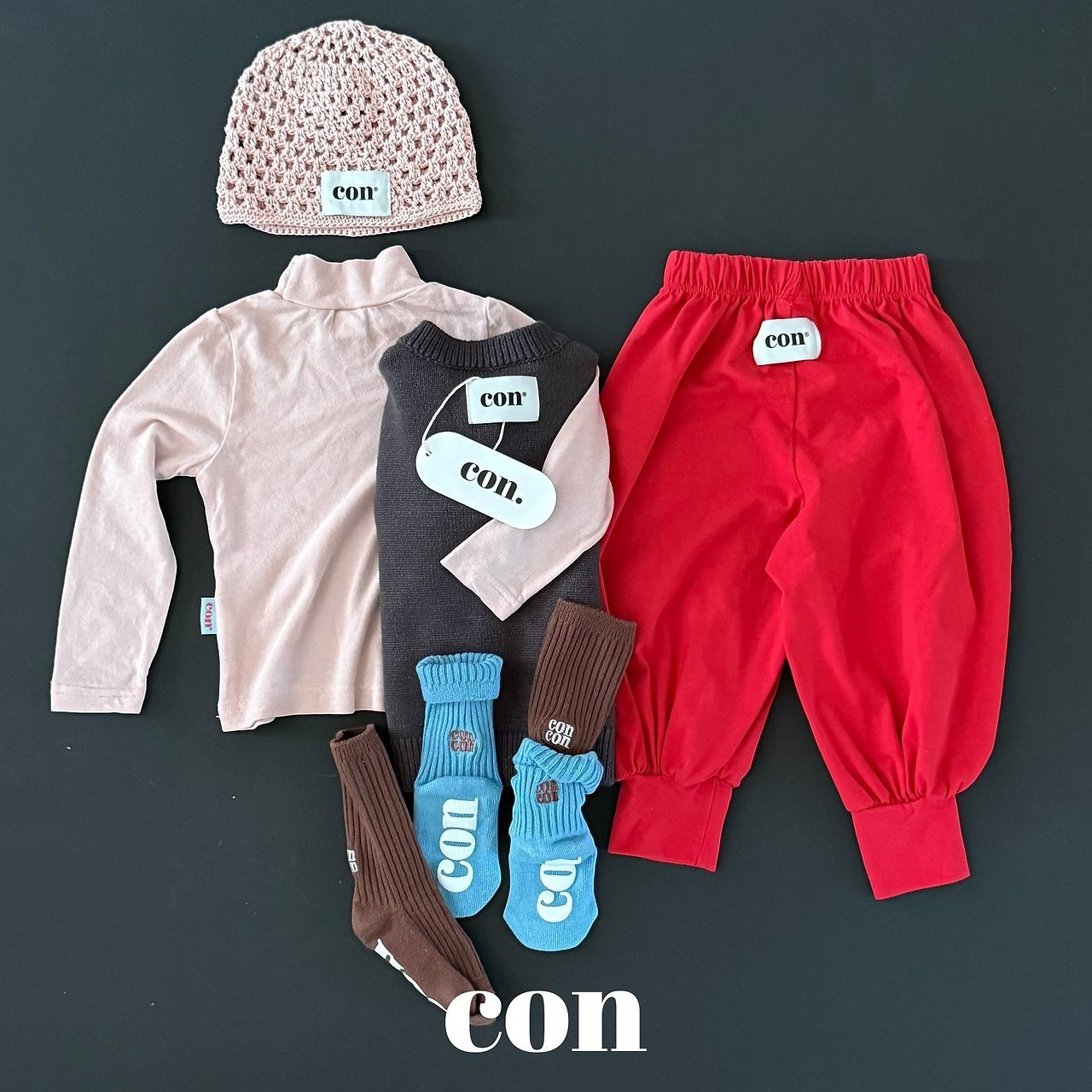 【予約】half polo T /  con딱 좋은