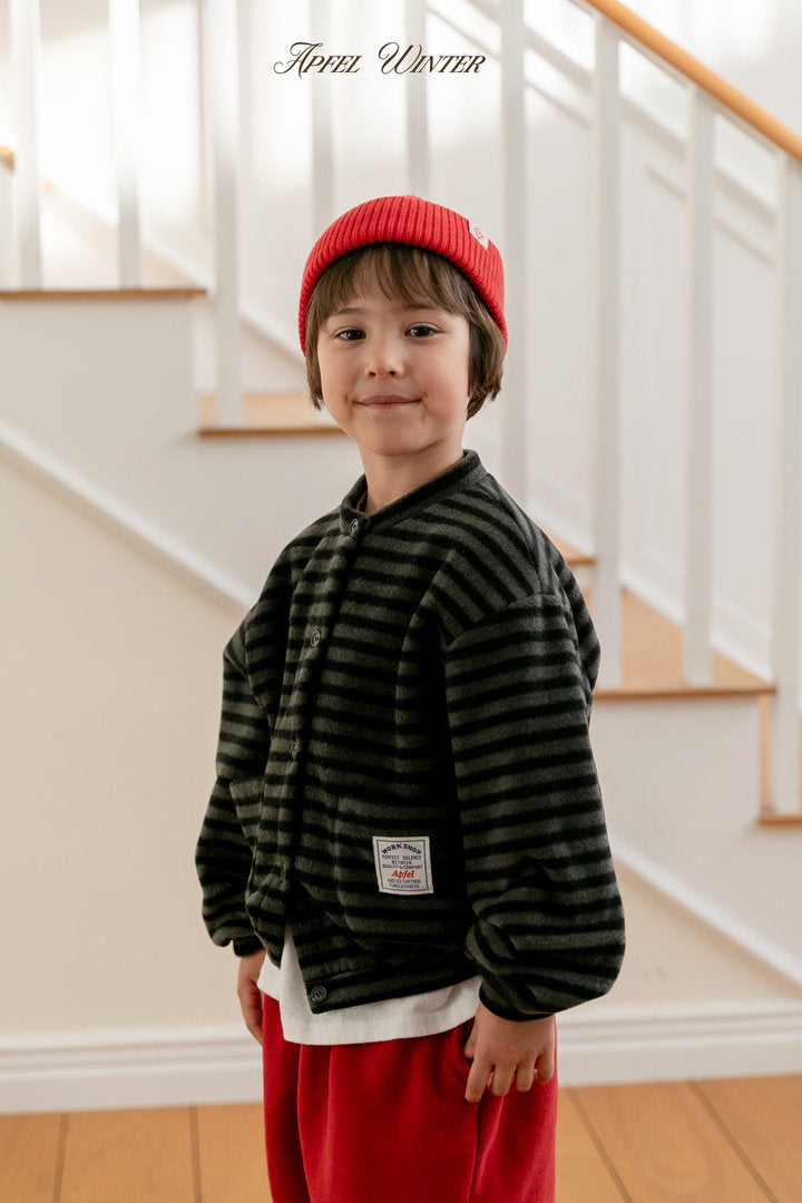 【予約】popo line cardigan  / apfel (S-2XL)