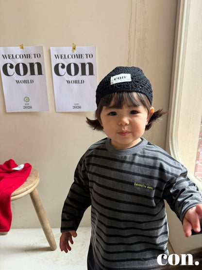 【予約】ピグメントボーダーTシャツ/ con. (XXS-M) 피그페이보릿