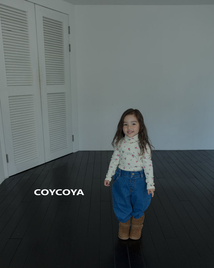 【予約】roze fleece polo T  / coycoya (XS-XL)